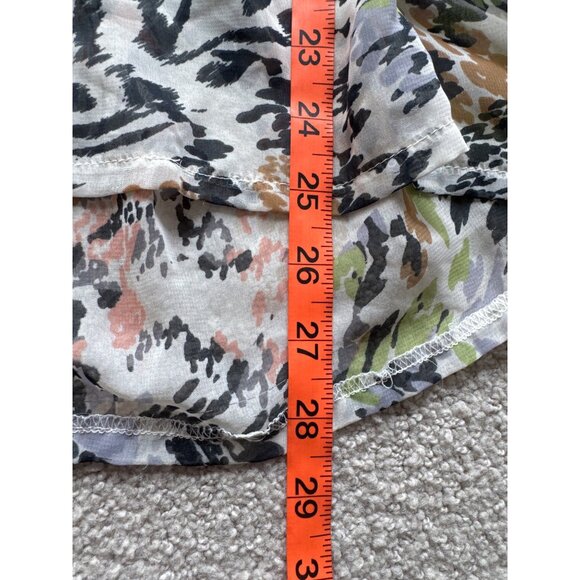 Love Squared Sleeveless Zebra & Floral Print Tunic Top With Lace Trim - Picture 6 of 7